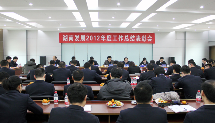 大发在线登录召开2012年度工作总结表彰会