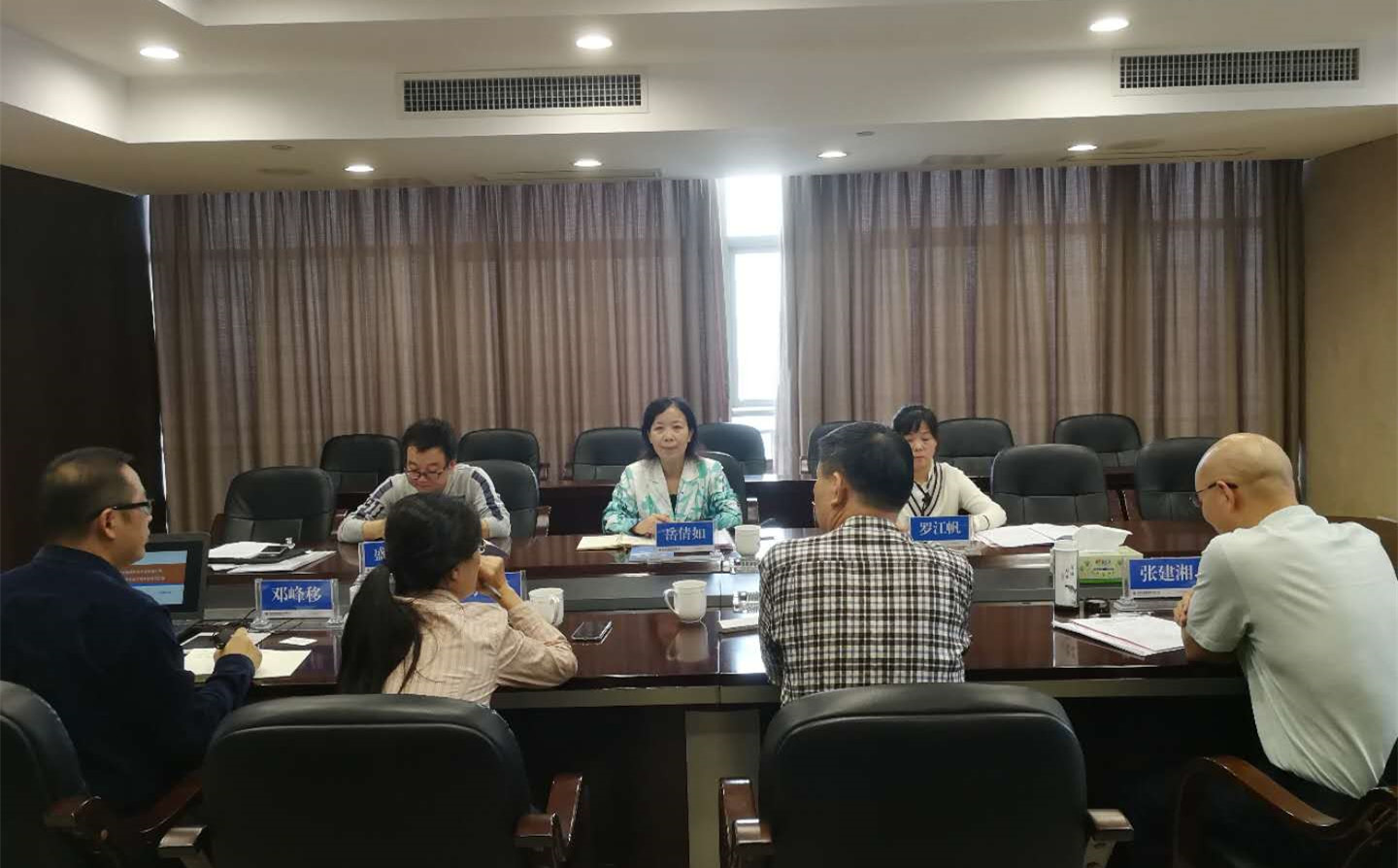 省国资委文明办莅临发展养老大发在线登录检查指导省文明单位创建工作