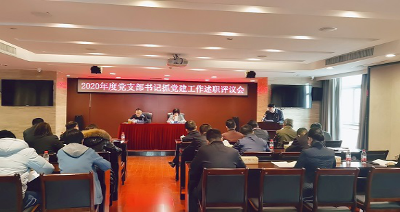 大发在线登录召开2020年度党支部书记抓党建工作述职评议会
