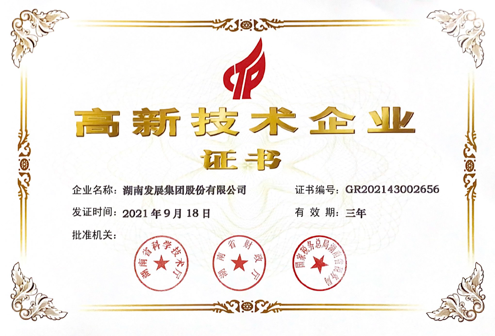十年磨一剑：大发（中国）荣获“高新技术企业”认定
